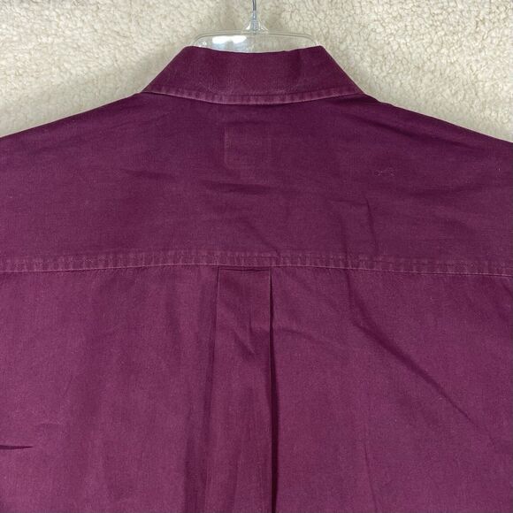Cinch Shirt Mens Sz Med Maroon Red Flip Cuff Button Down Western Outdoors Rodeo - Picture 7 of 11